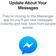 Illustration for article titled Facebook Makes All Users Switch to the Standalone Messaging App